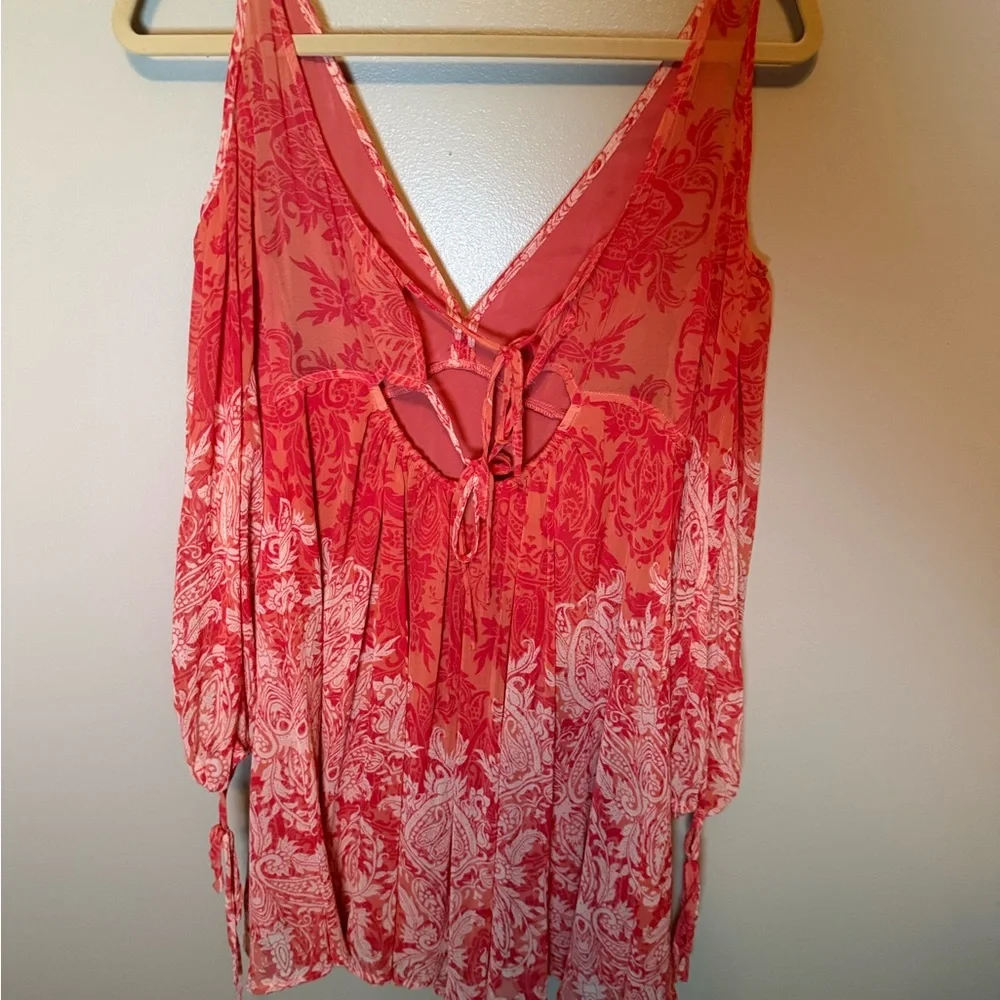 Free People Penny Lover Cold Shoulder Dress sz XS